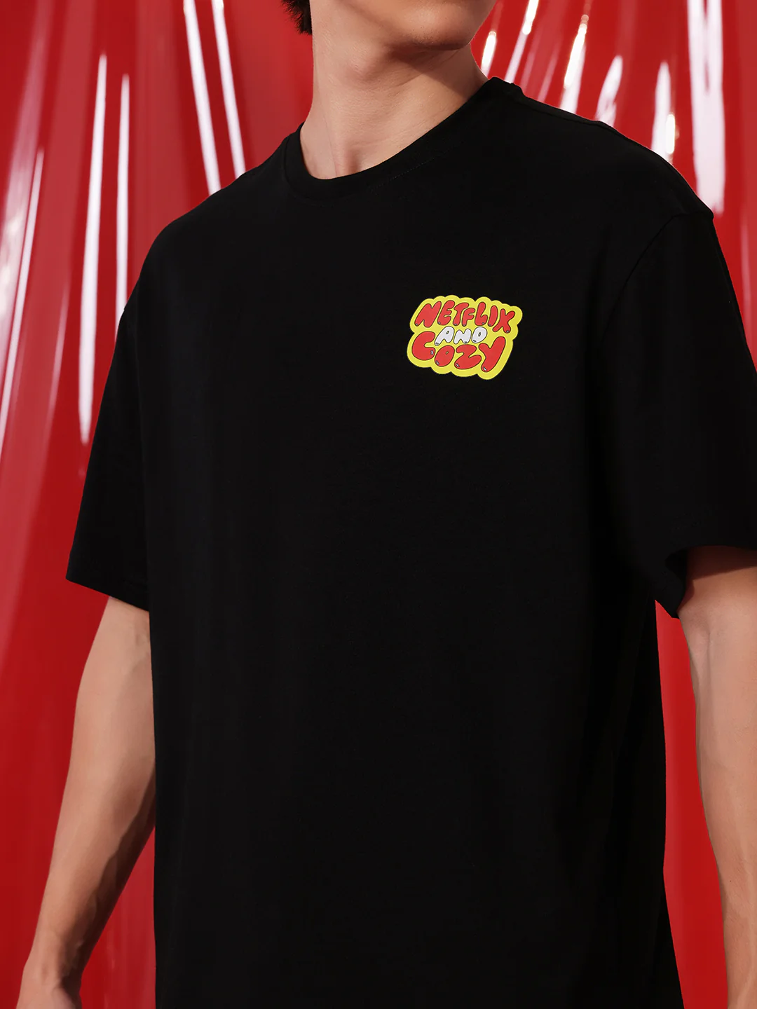 Netflix and Cozy Oversized T-Shirt - Image 6