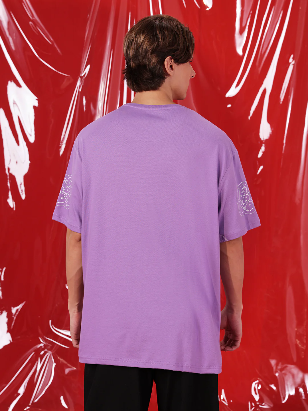 Netflix and Cozy Purple AOP T-Shirt - Image 3