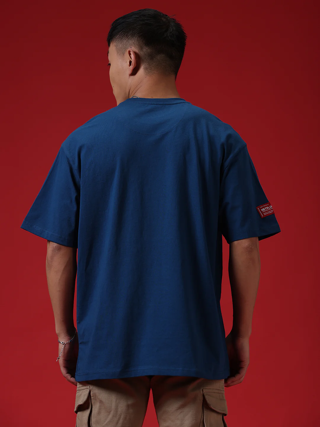 Netflix Bucket Oversized Blue T-Shirt - Image 3