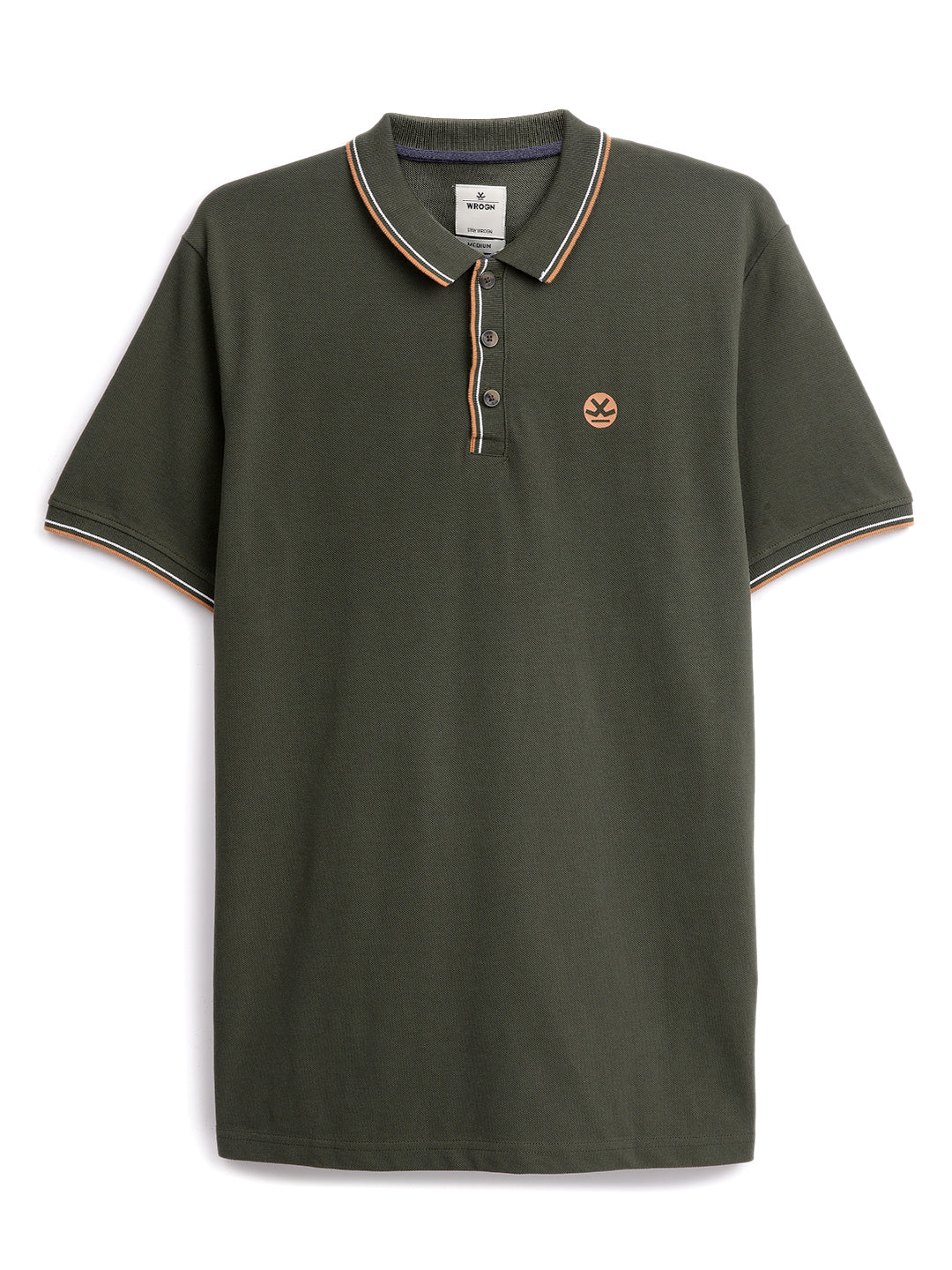 Olive Tipping Collar Polo - Image 2