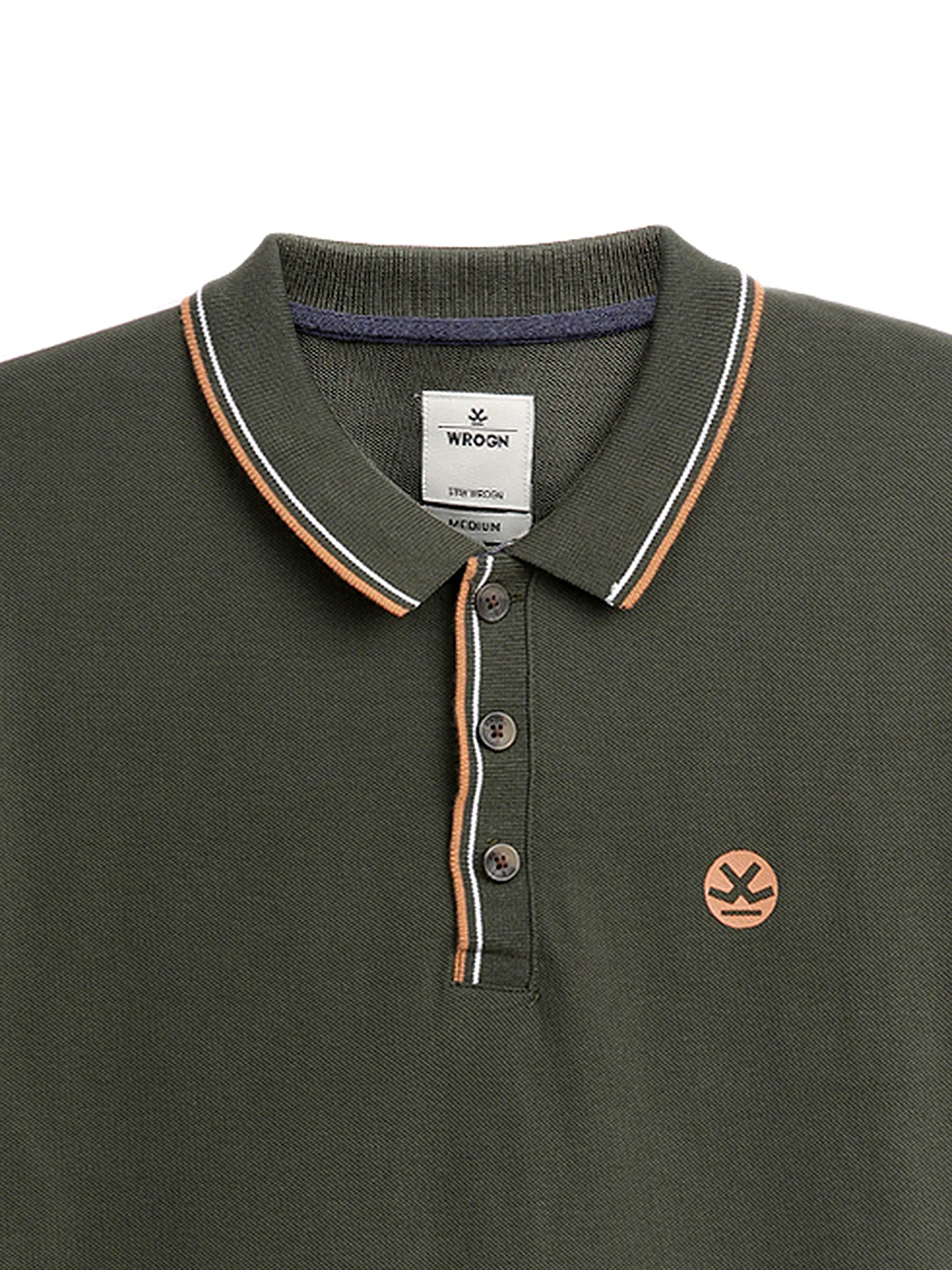 Olive Tipping Collar Polo - Image 4