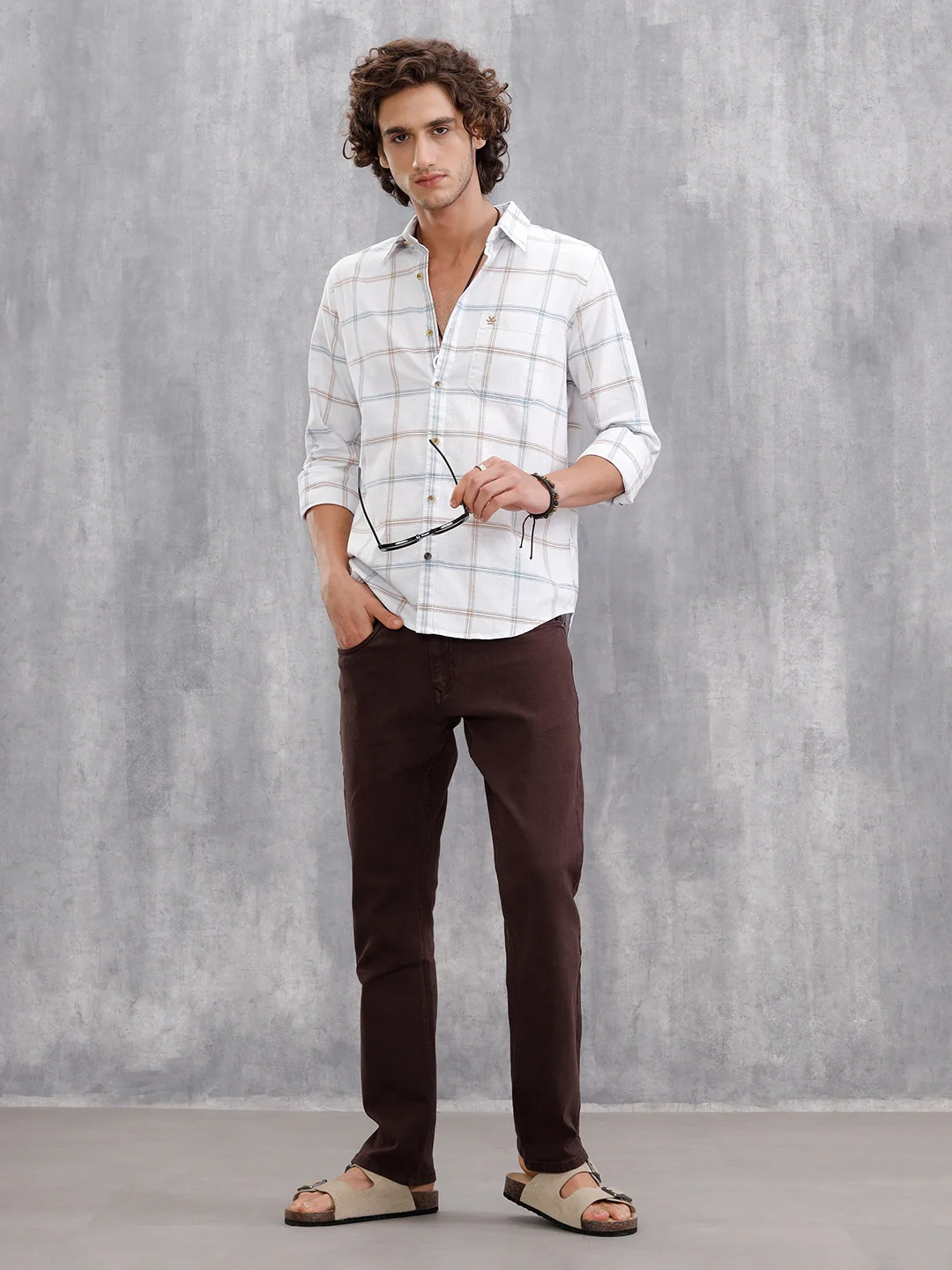Overdyed 5 Pocket Jeans | Brown - Image 2