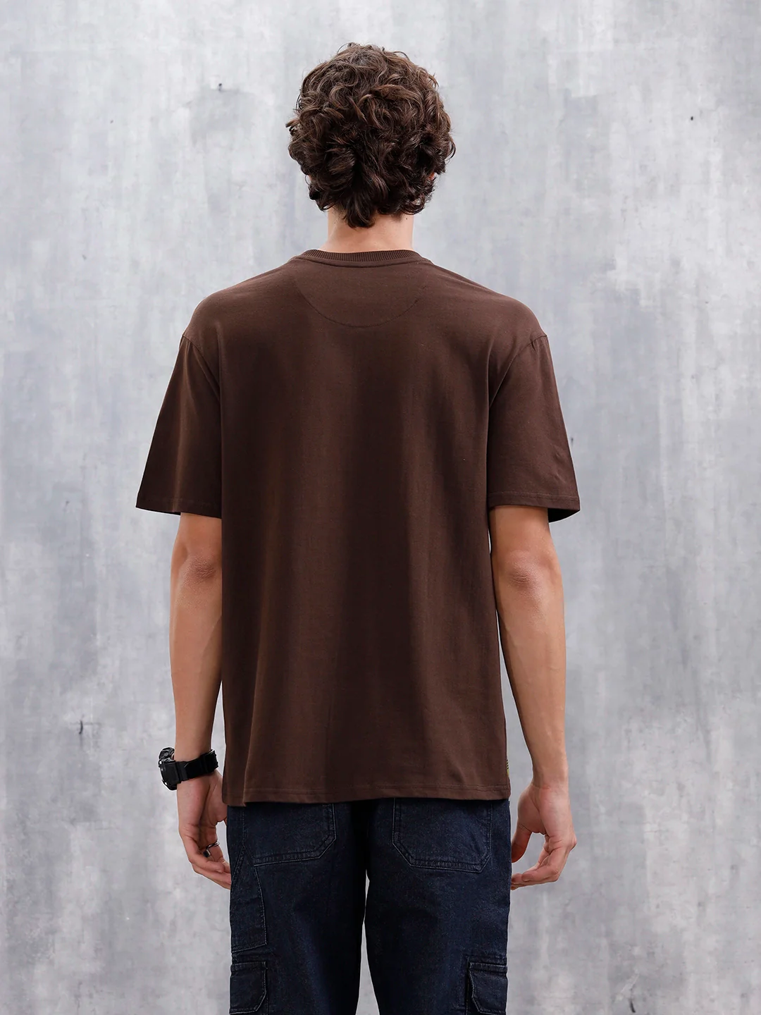 Oversized Graphic T-Shirt | Dark Brown - Image 3