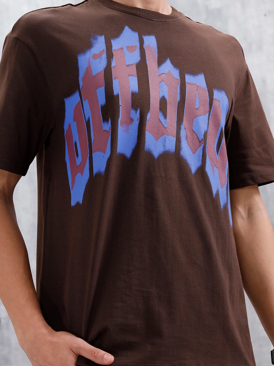 Oversized Graphic T-Shirt | Dark Brown - Image 5