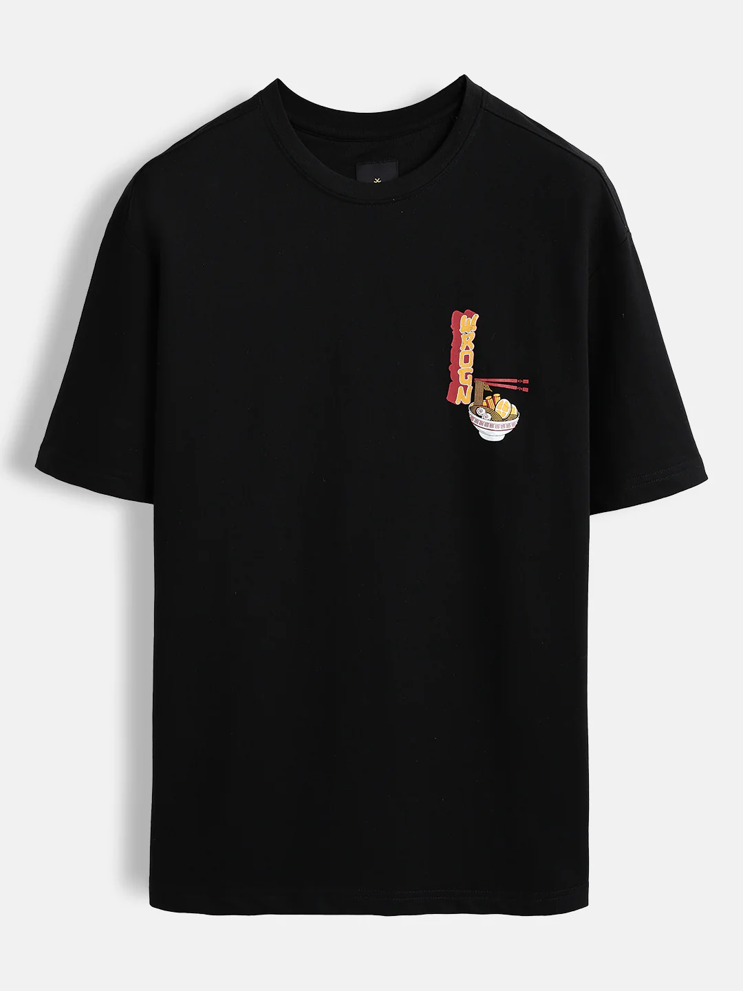 Oversized ramen graphic T-shirt | Black - Image 7