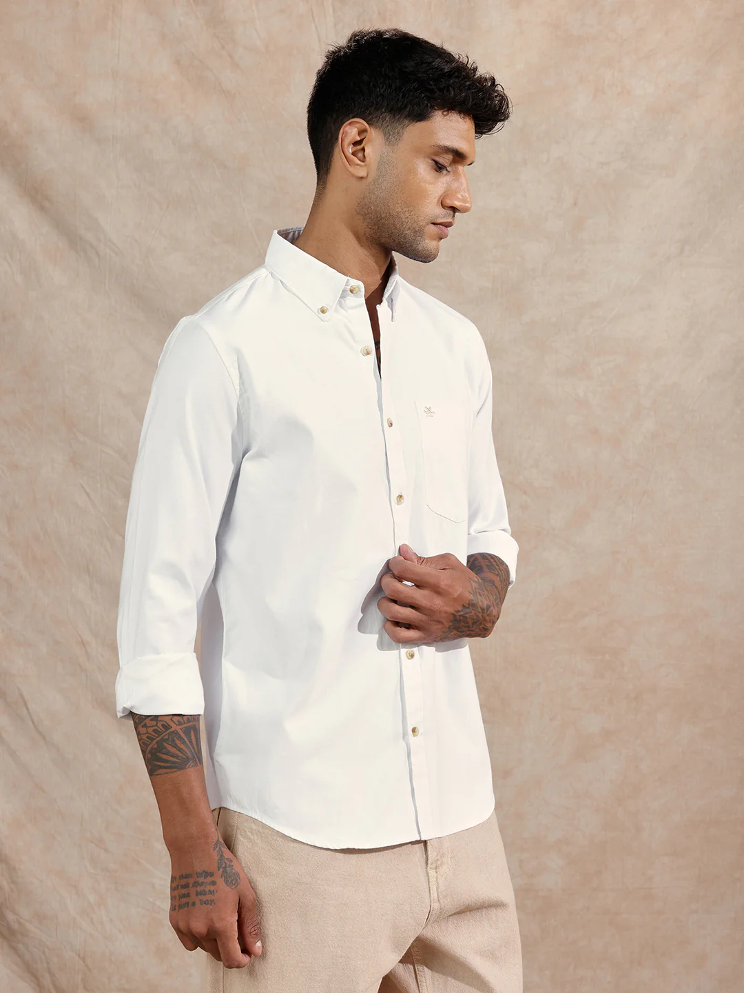 Oxford Button Down Shirt | White - Image 4