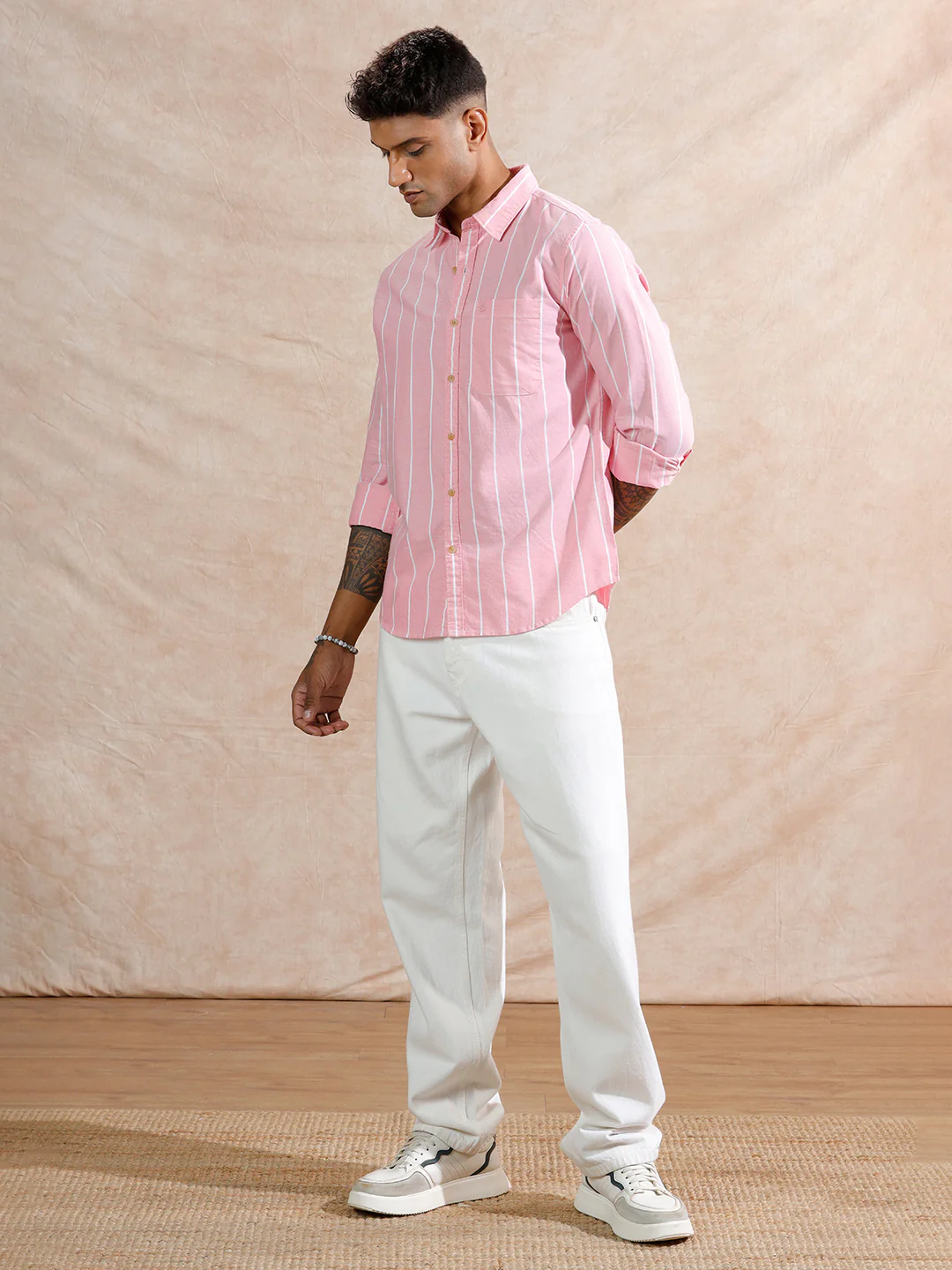 Oxford Striped Shirt | Pink - Image 2