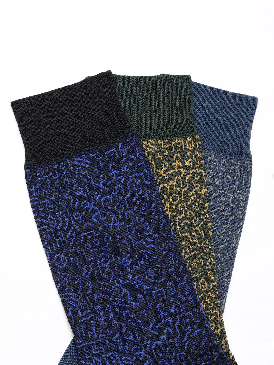 Pack of 3 AOP Pattern Socks - Image 2