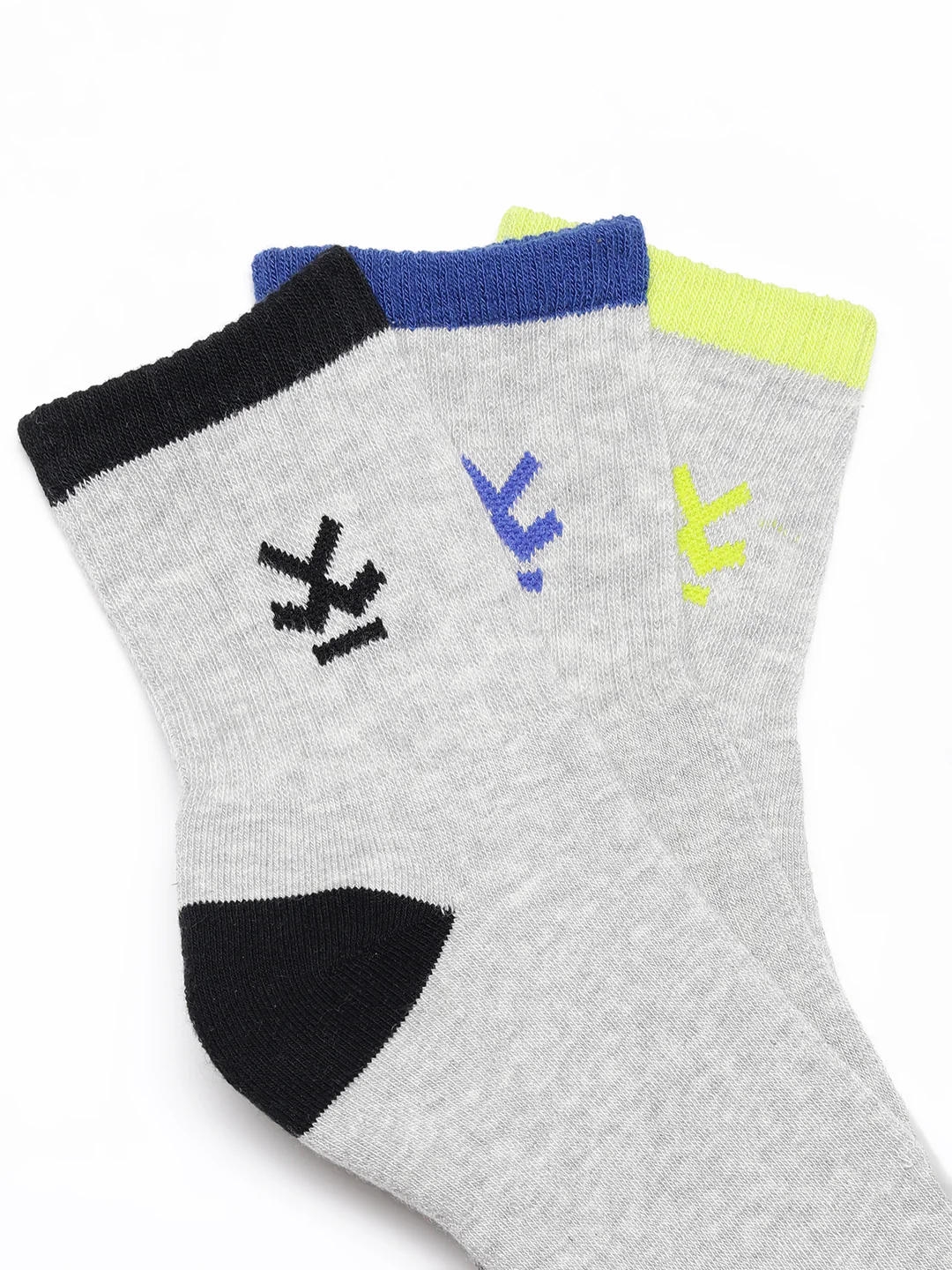 Pack of 3 Low Cut Colour Blocked Socks - Image 2