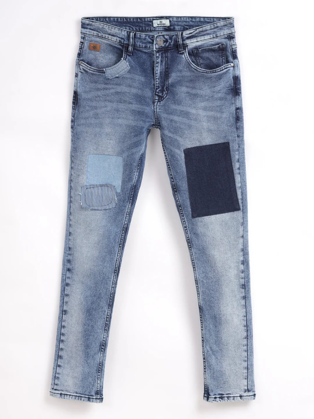 Patchwork Medstone Jeans - Image 6