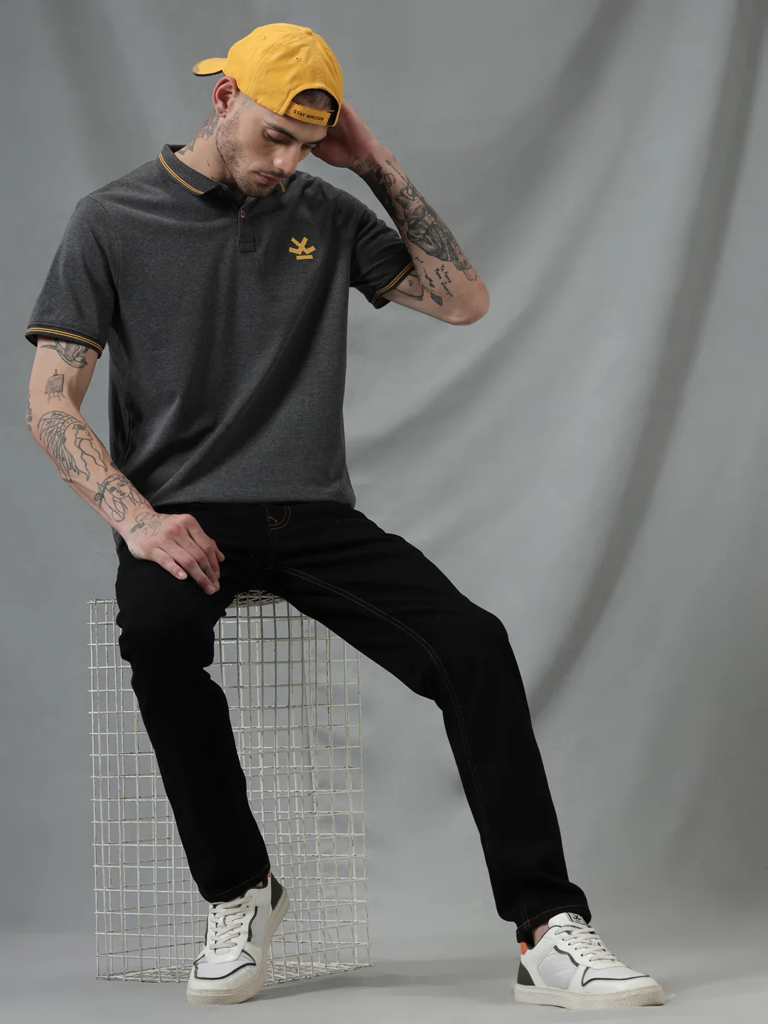 Perfectly Grey Polo T-Shirt - Image 2