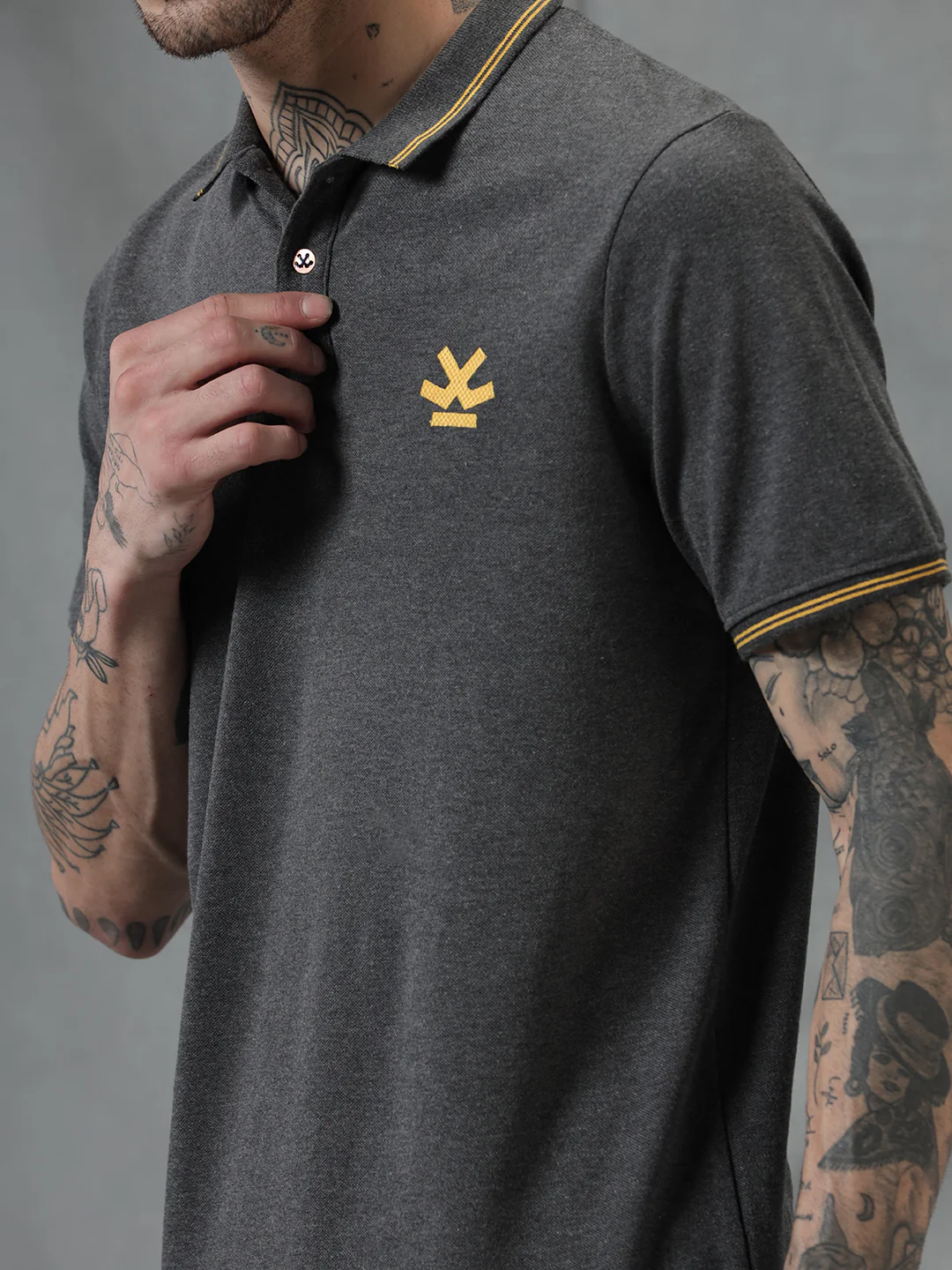 Perfectly Grey Polo T-Shirt - Image 6