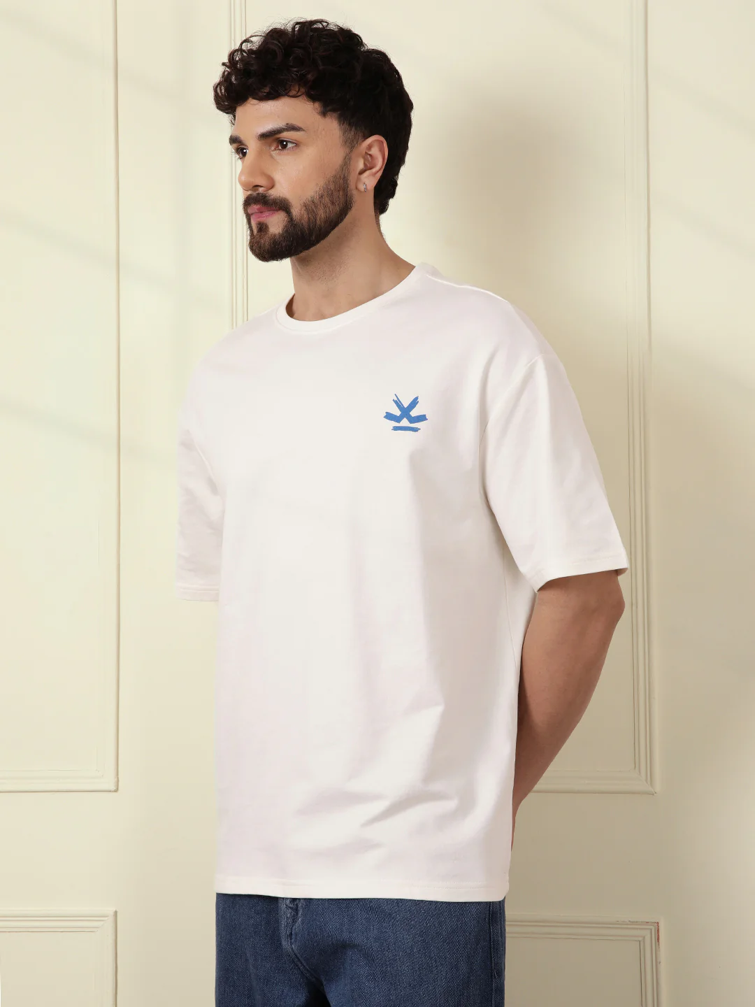 Heavy GSM Printed Picasso T-Shirt | Off White - Image 5