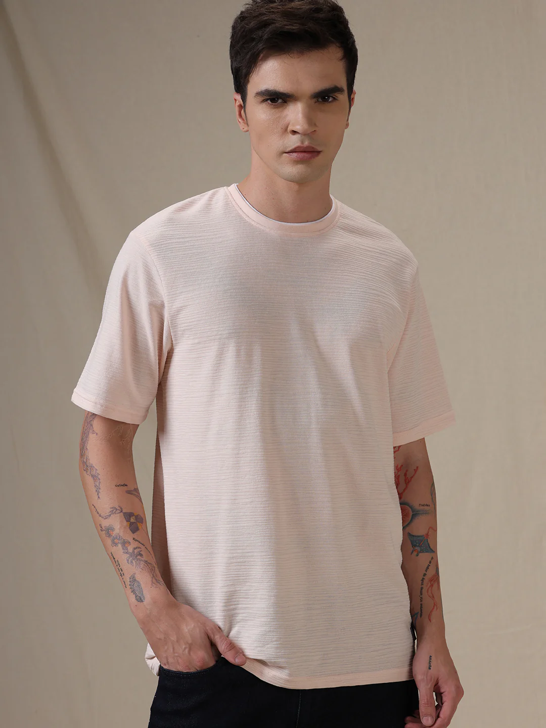 Pink On Pink Regular Fit T-Shirt - Image 4