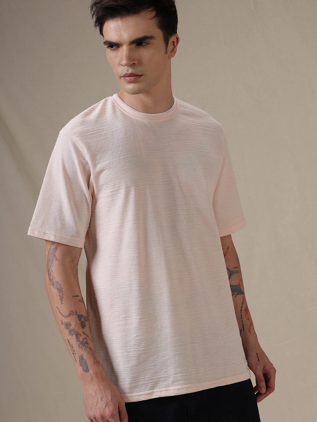 Pink On Pink Regular Fit T-Shirt - Image 5