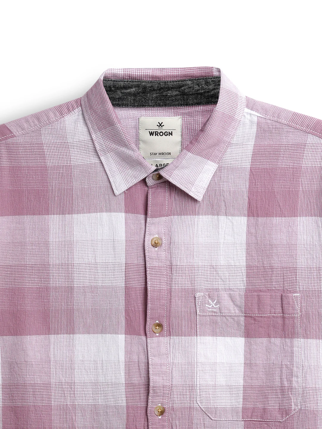 Pink Slim Fit Checked Shirt - Image 9