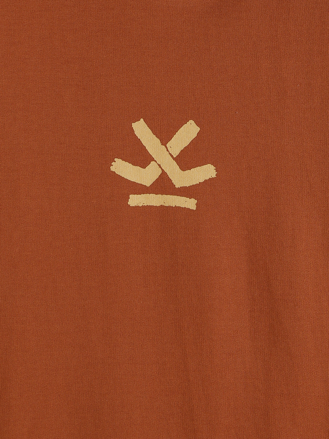 Placement Print Oversized T-Shirt | Orange - Image 4