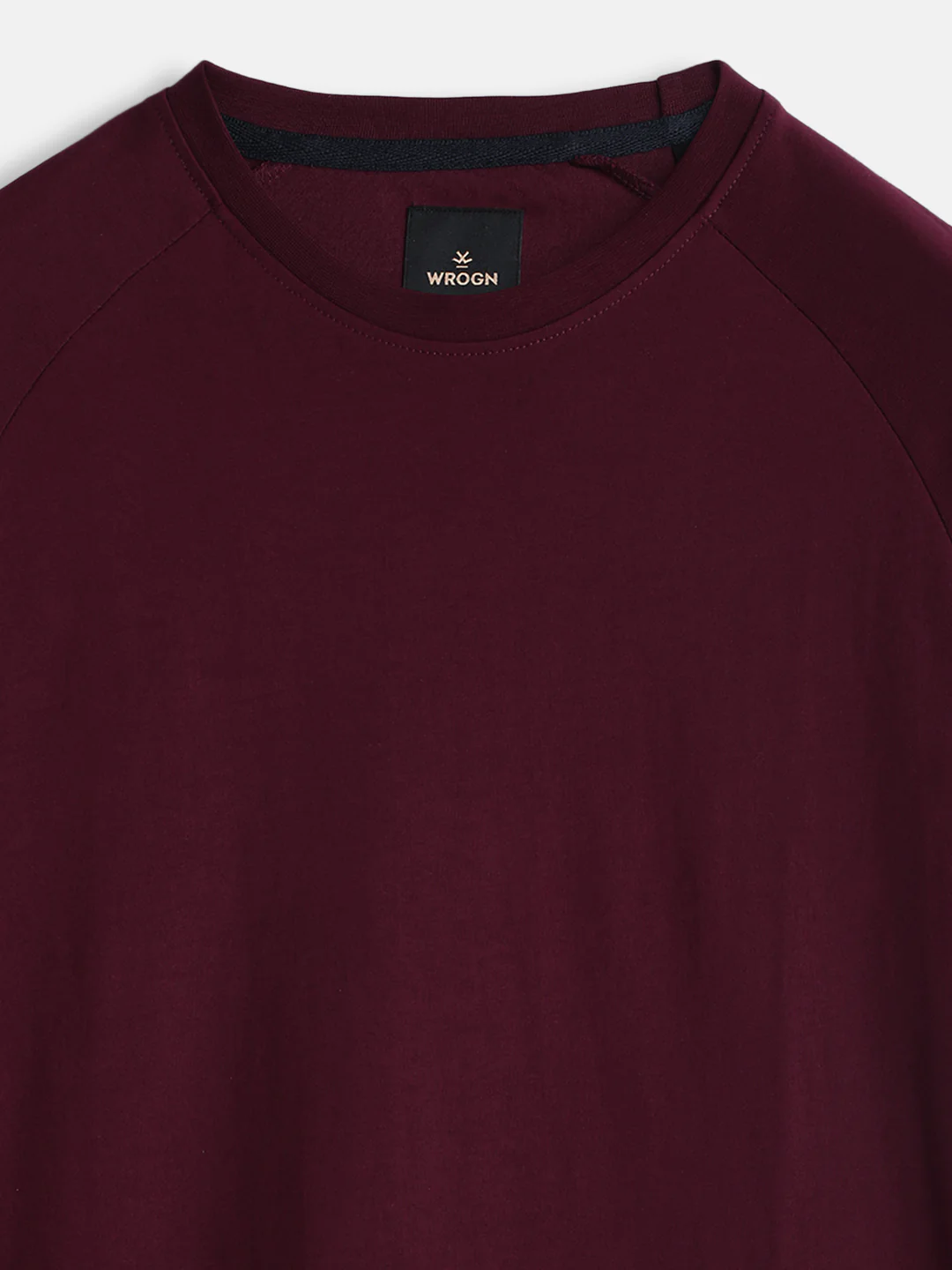 Placement Print Slim Fit Fit T-Shirt | Maroon - Image 3