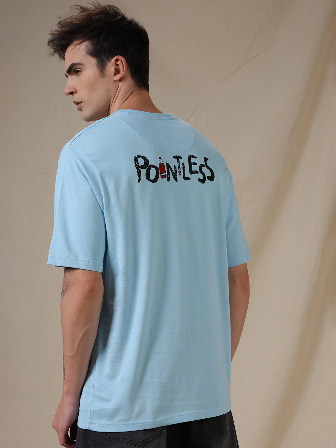 Pointless Cold Blue T-Shirt - Image 3