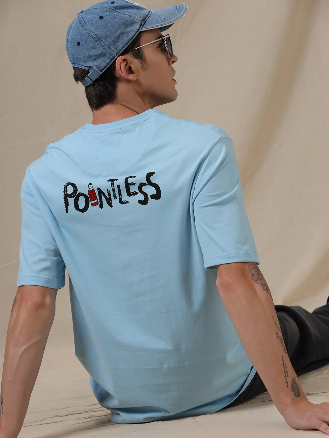 Pointless Cold Blue T-Shirt - Image 5