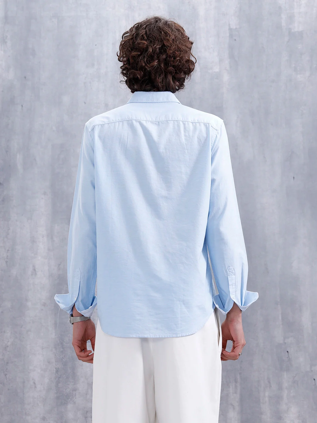 Premium Oxford Slim Fit Shirt | Blue - Image 3