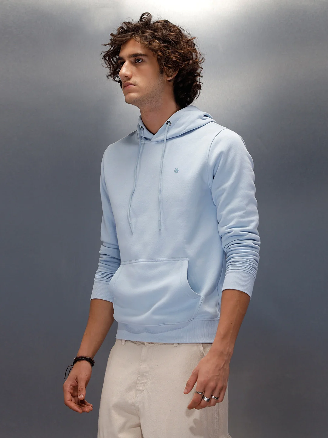Premium Soft Fleece Classic Slim Fit Sweatshirt | Blue - Image 4