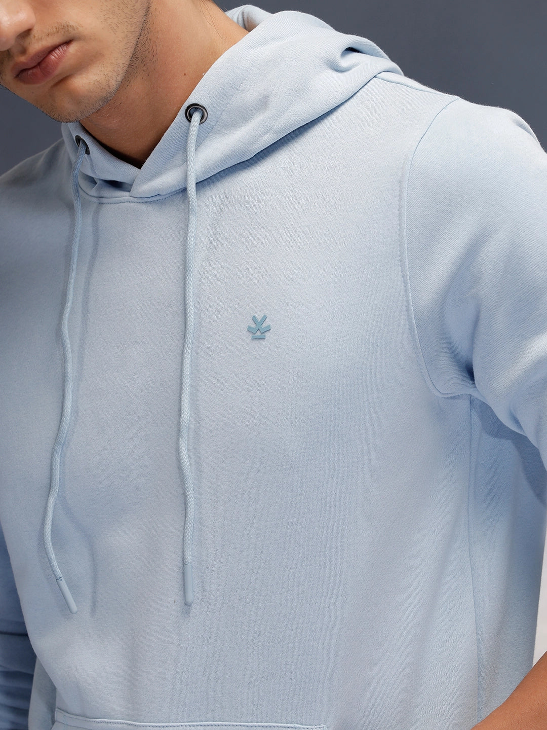 Premium Soft Fleece Classic Slim Fit Sweatshirt | Blue - Image 5