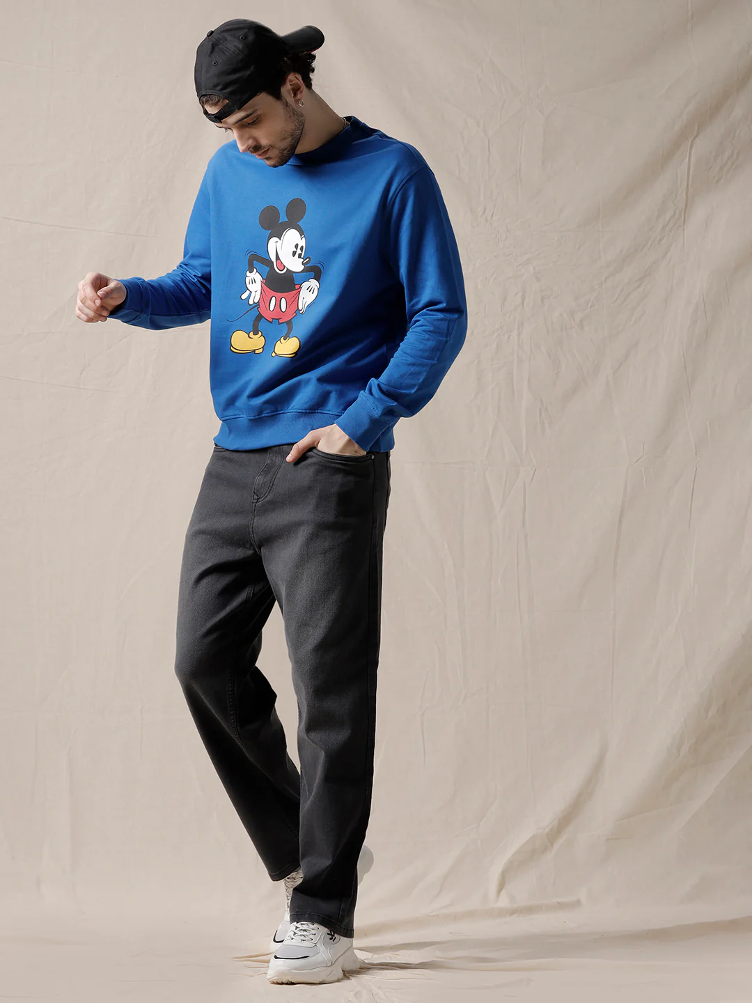 Printed Disney's Mickey Sweatshirt - Image 2
