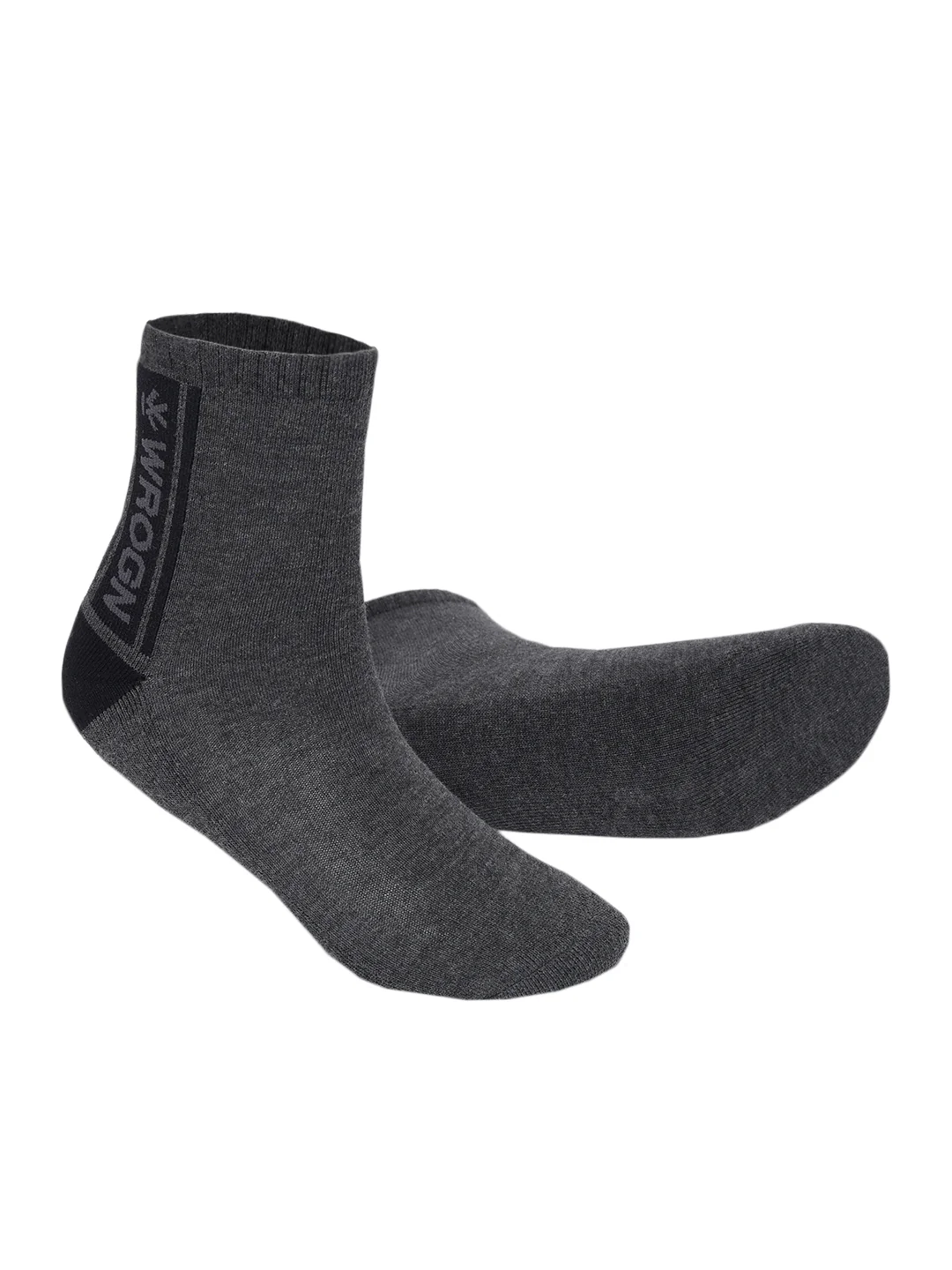 Printed Ease White & Grey Ankle Socks Pack of 2 - Image 2