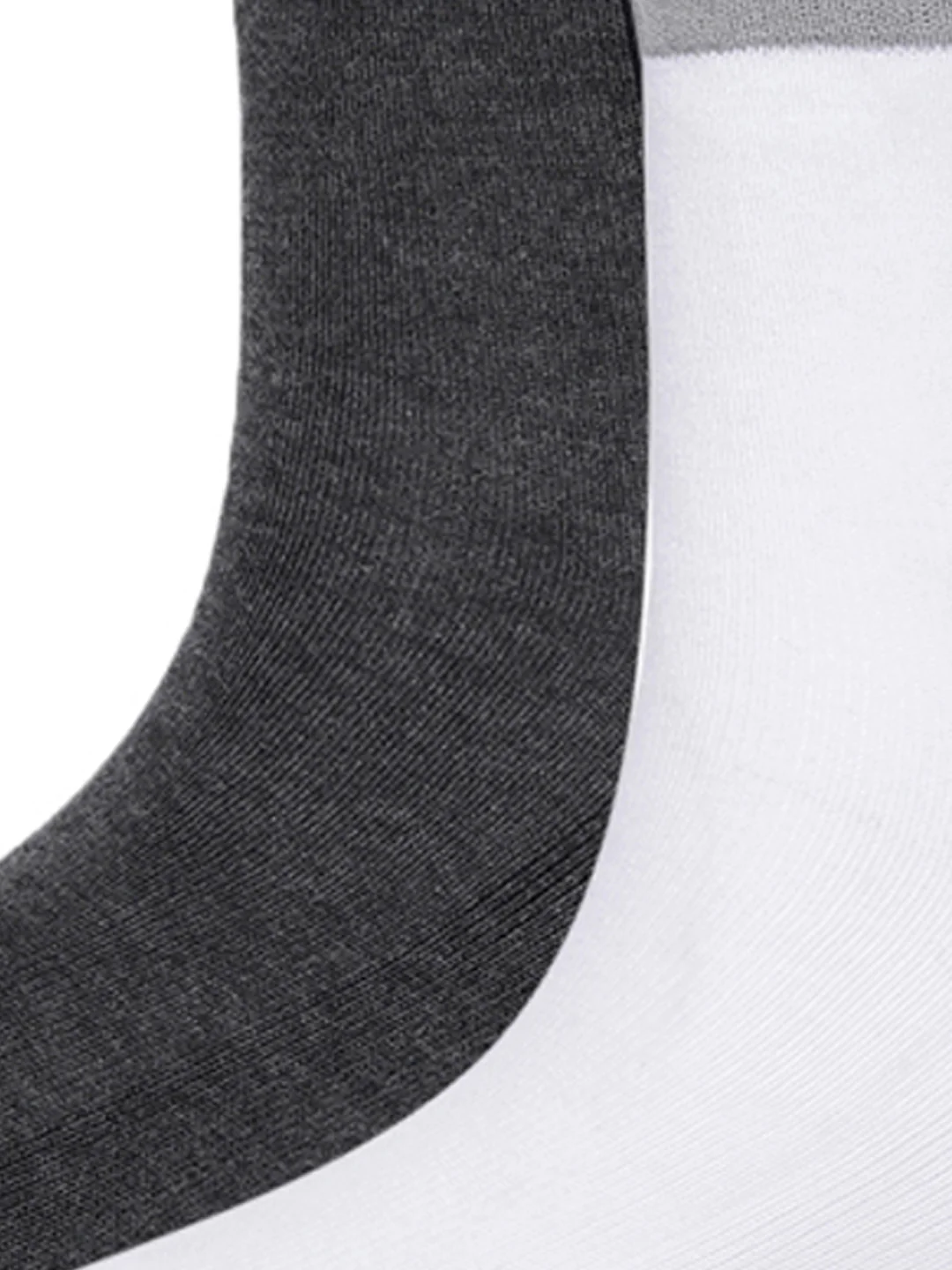 Printed Ease White & Grey Ankle Socks Pack of 2 - Image 4