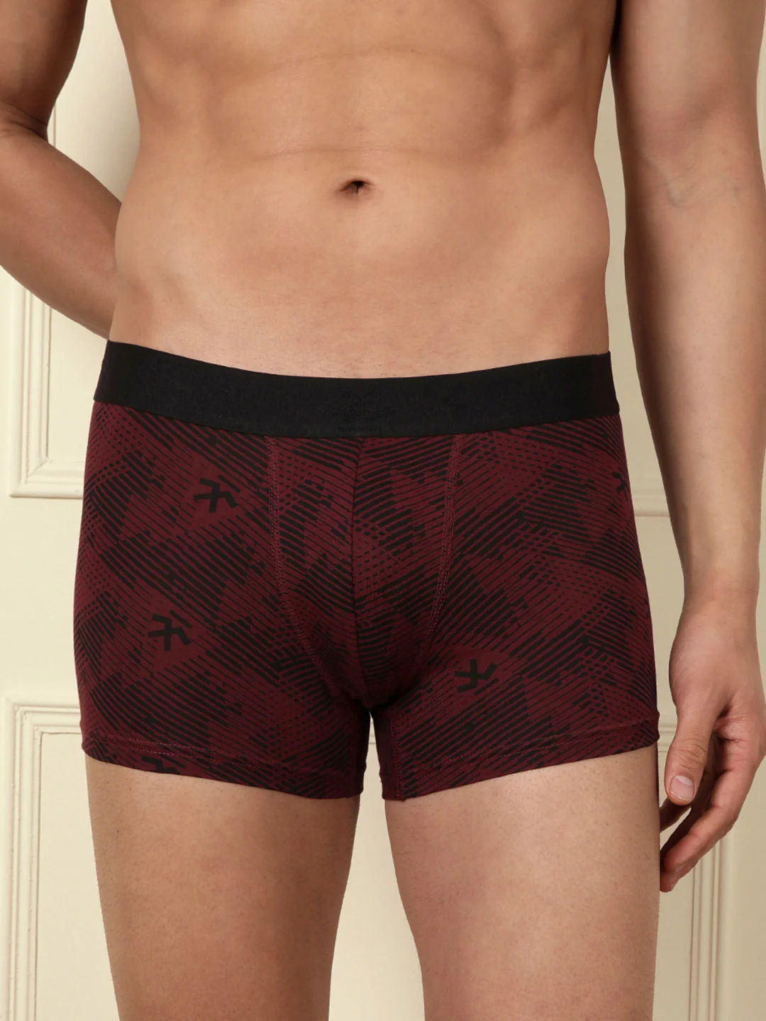 Printed Maroon 1-Pack Trunk - Image 3