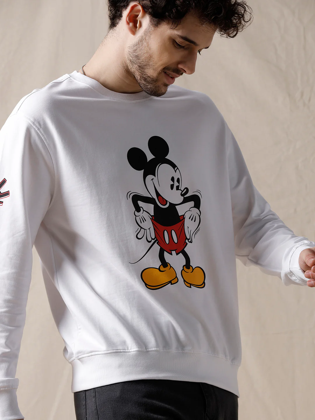 Printed Mickey Mouse Sweatshirt - Image 5