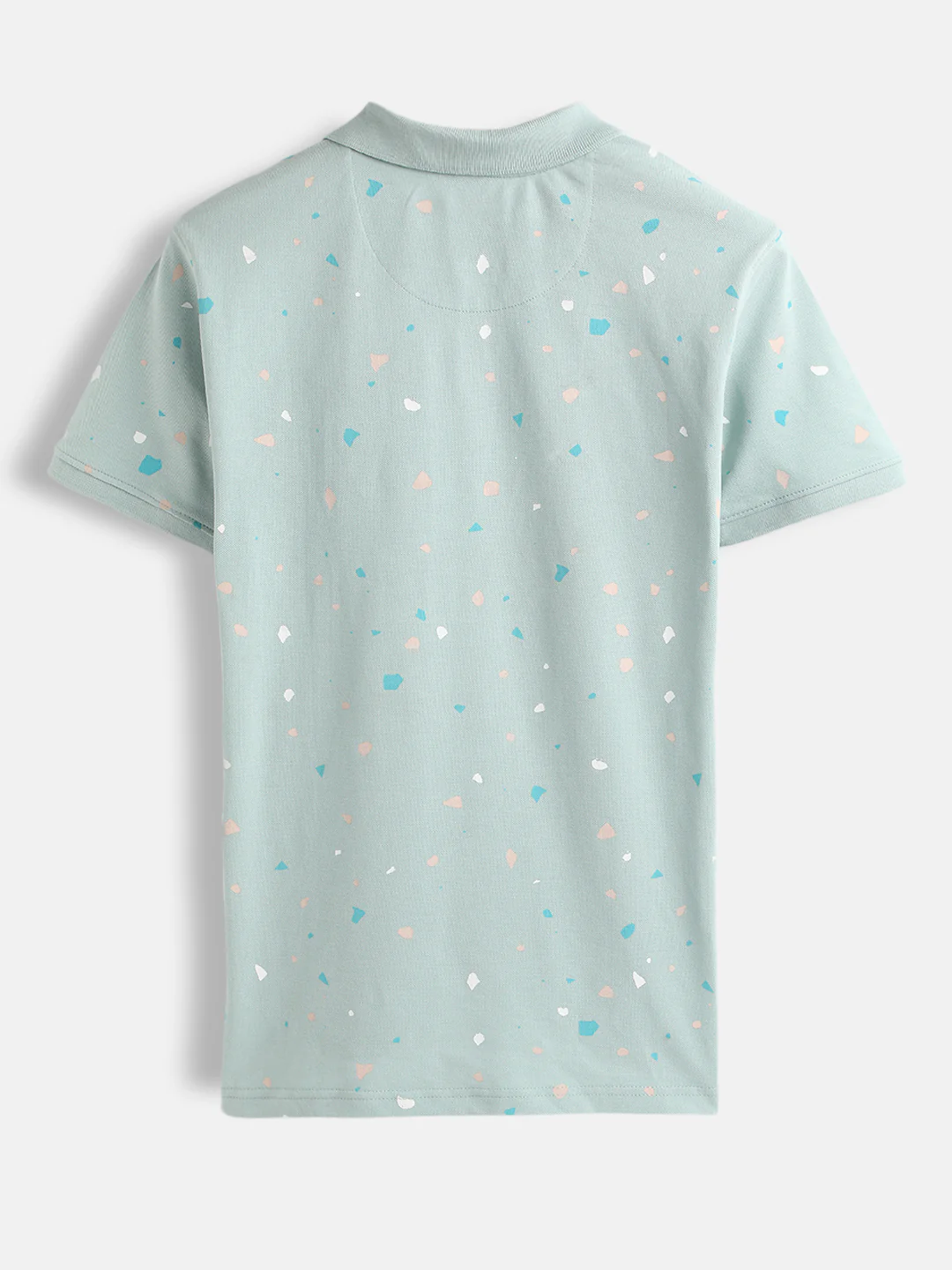 Printed Slim Fit Polo T-Shirt | Olive - Image 2