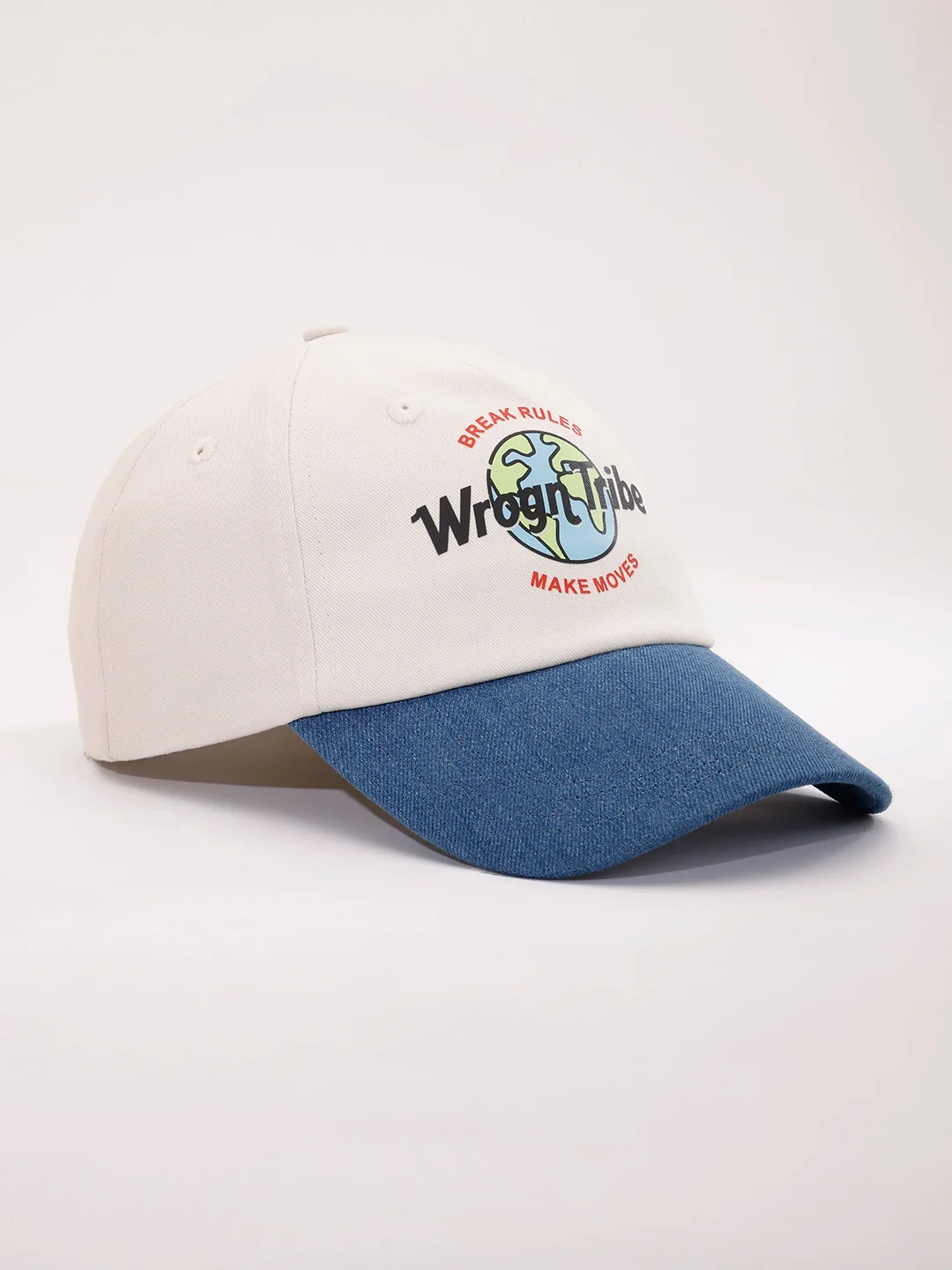 Printed Wrogn Tribe Two-Tone Cap | Blue/White - Image 5