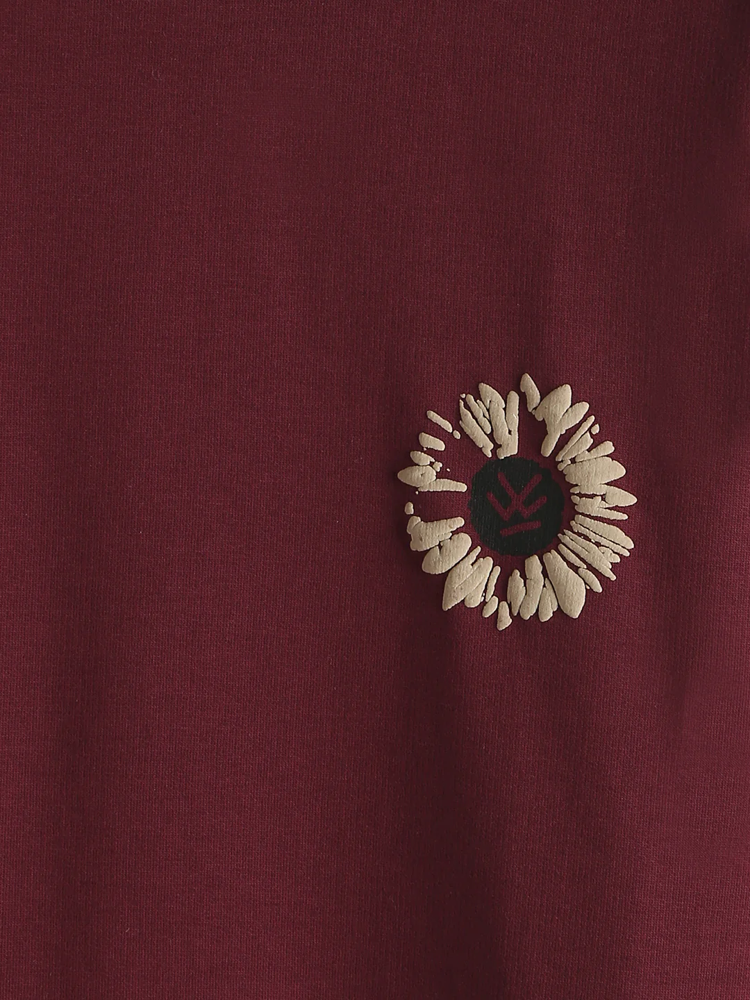Puff Print Oversized T-Shirt | Maroon - Image 4