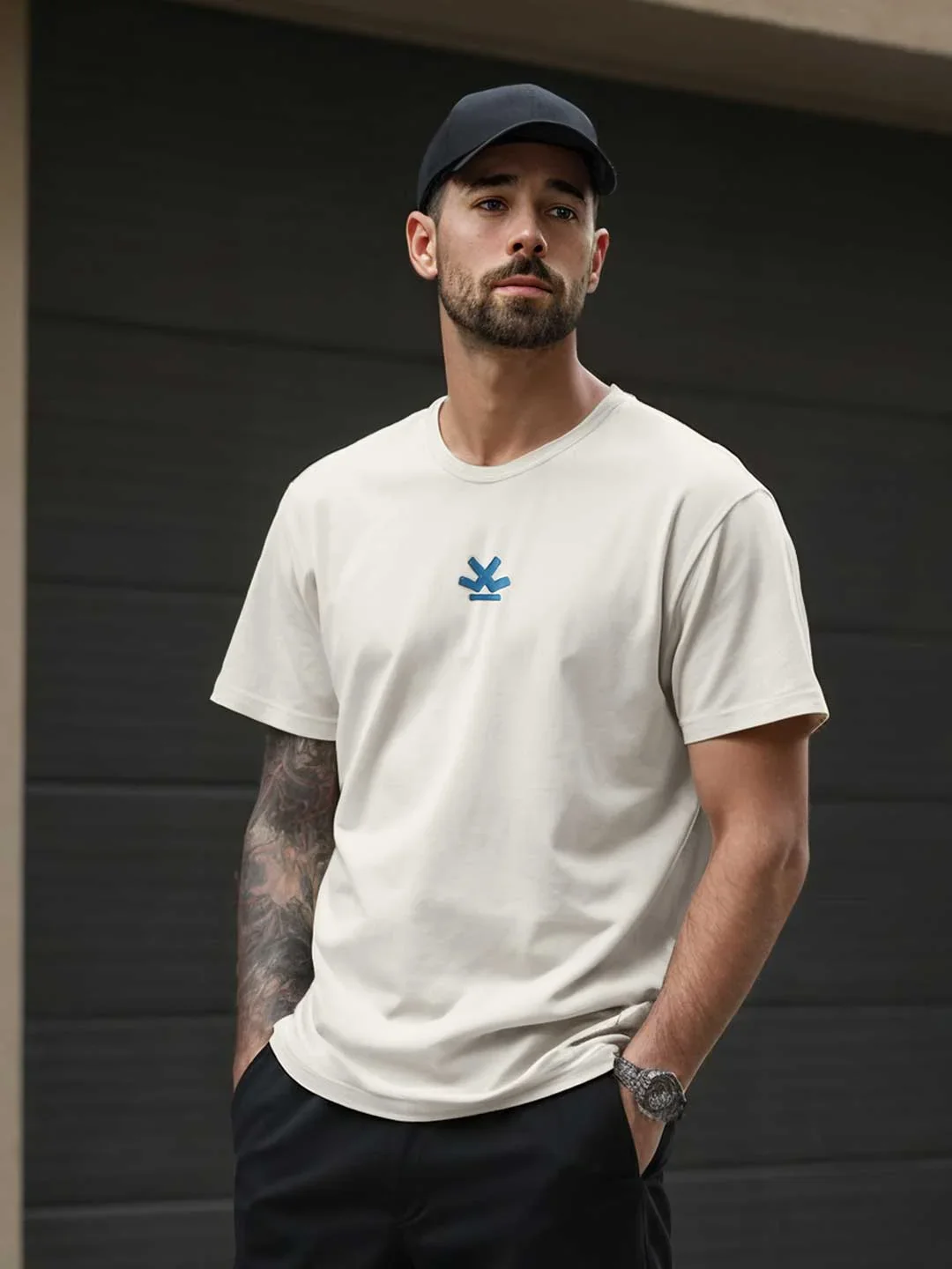 Puff Printed Oversized T-Shirt | Off White - Image 2
