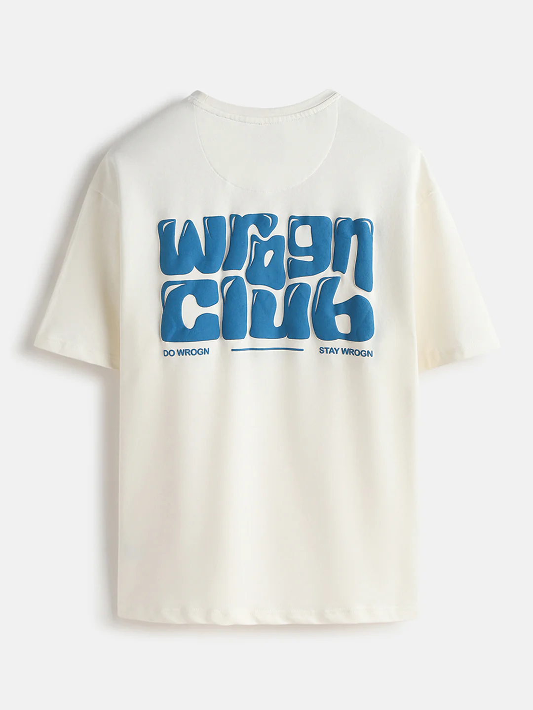 Puff Printed Oversized T-Shirt | Off White - Image 4