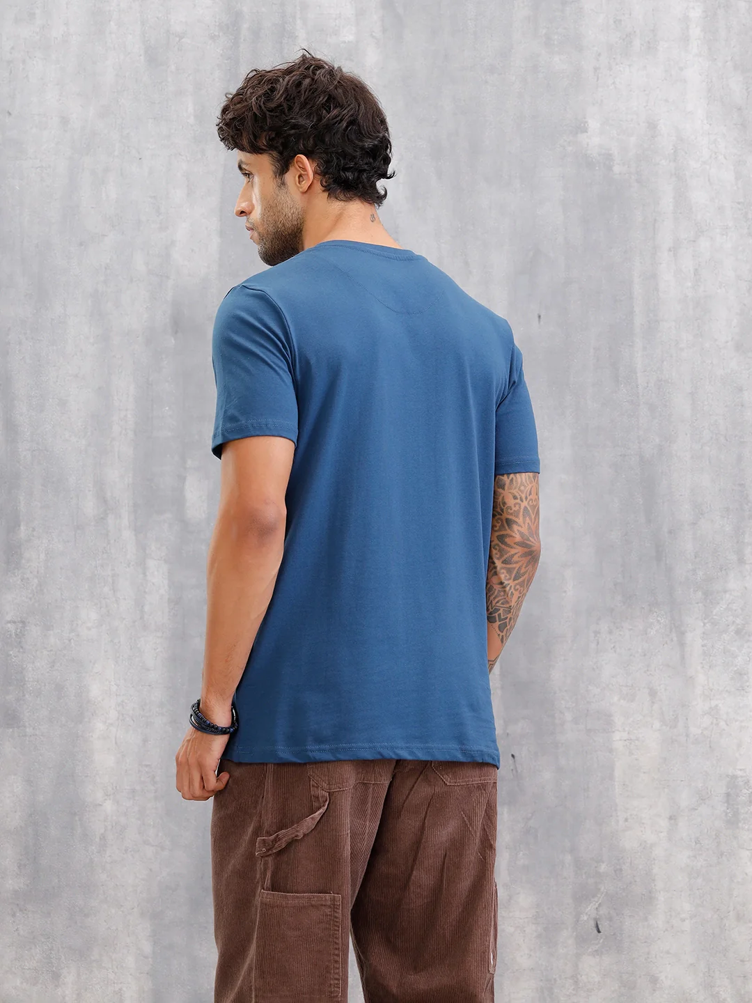 Puff Printed Regular Fit T-shirt | Blue - Image 3