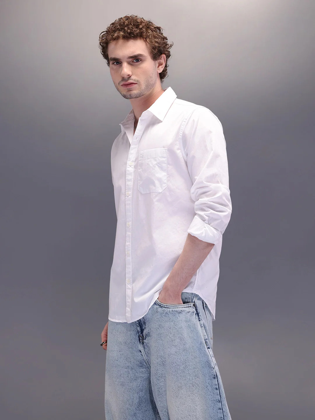 Pure Cotton Regular Fit Shirt | White - Image 4