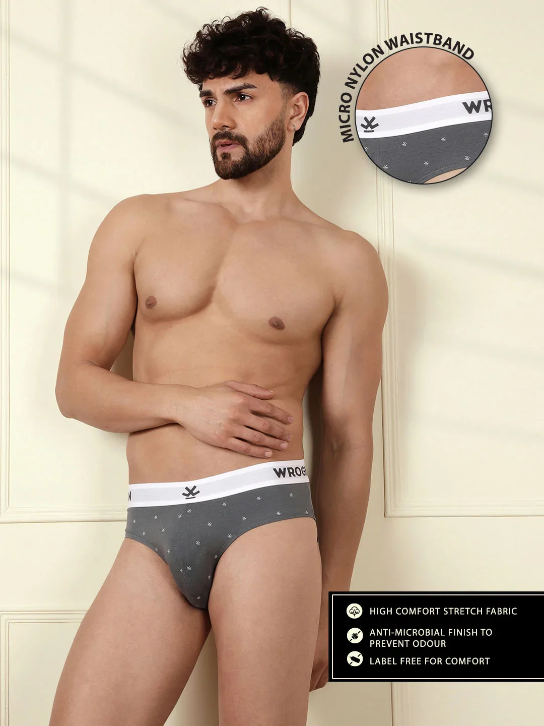 Pure Cotton Solid & Print Pack of 2 Briefs - Image 4