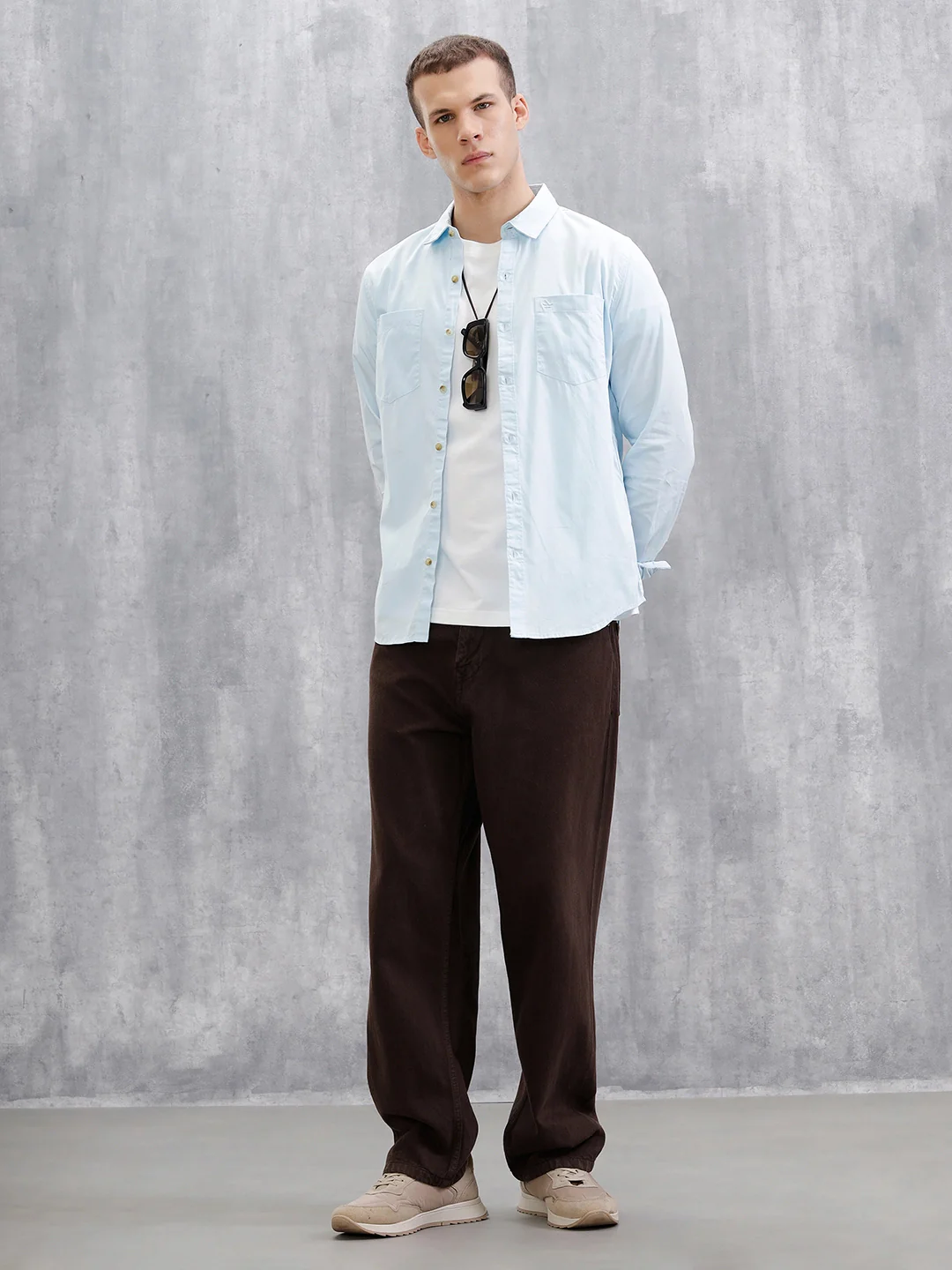 Regular Fit Full Sleeve Shirt | Blue - Image 2