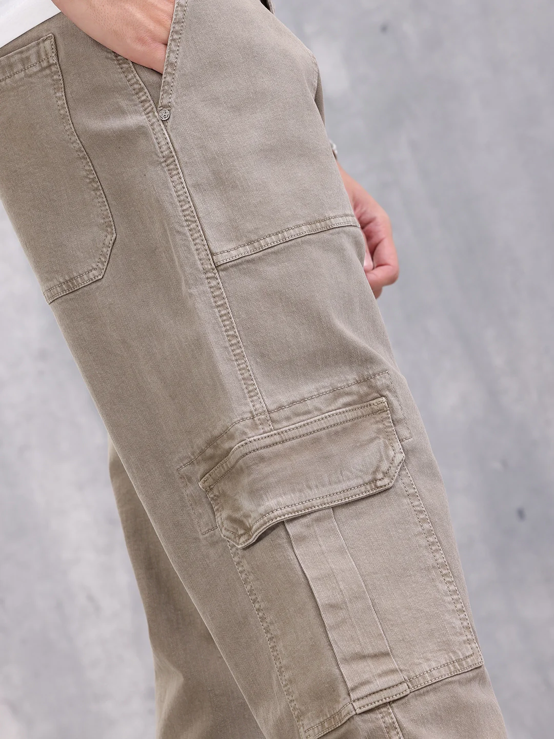 Relaxed Fit Cargo | Grey - Image 5