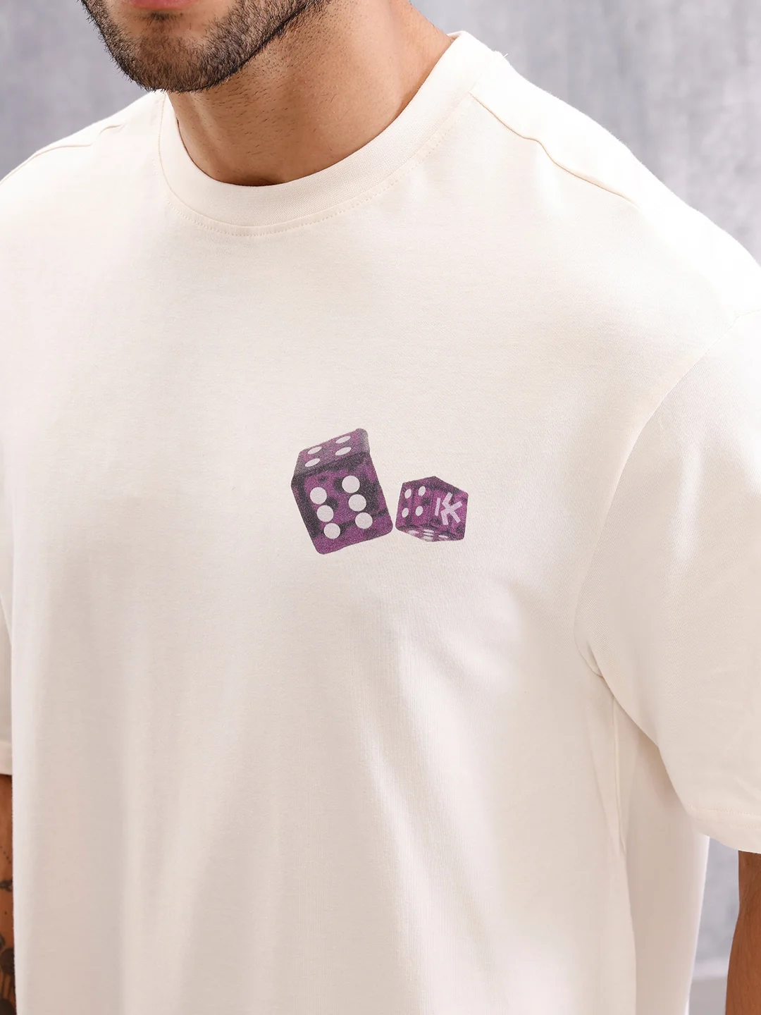Right Game Wrogn Rules Graphic Printed T-Shirt | Beige - Image 5