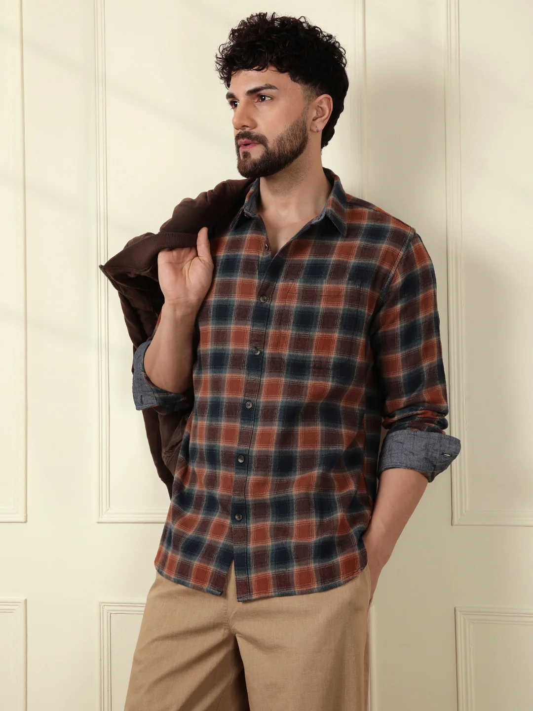 Rustic Checks Woven Shirt - Image 3
