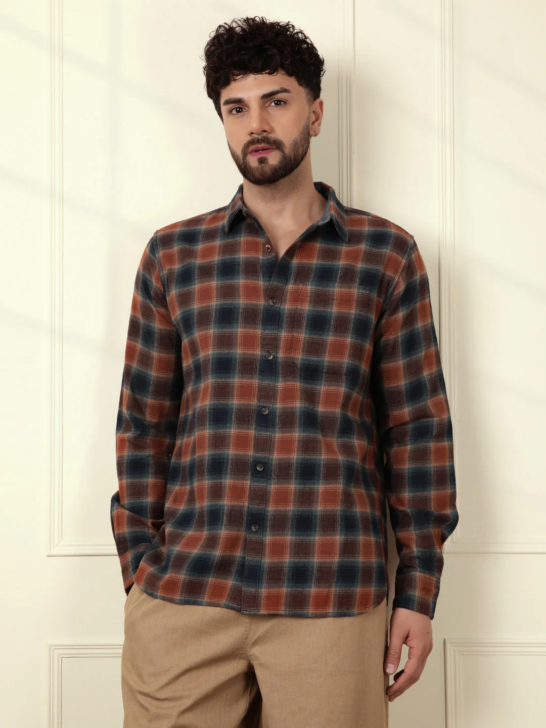 Rustic Checks Woven Shirt - Image 4