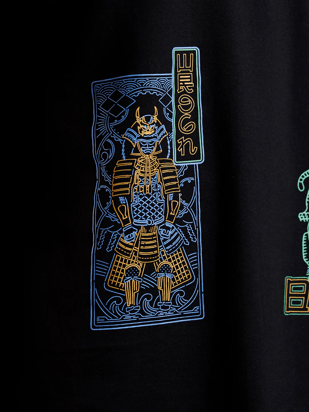 Samurai multi-print oversized T-shirt | Black - Image 7