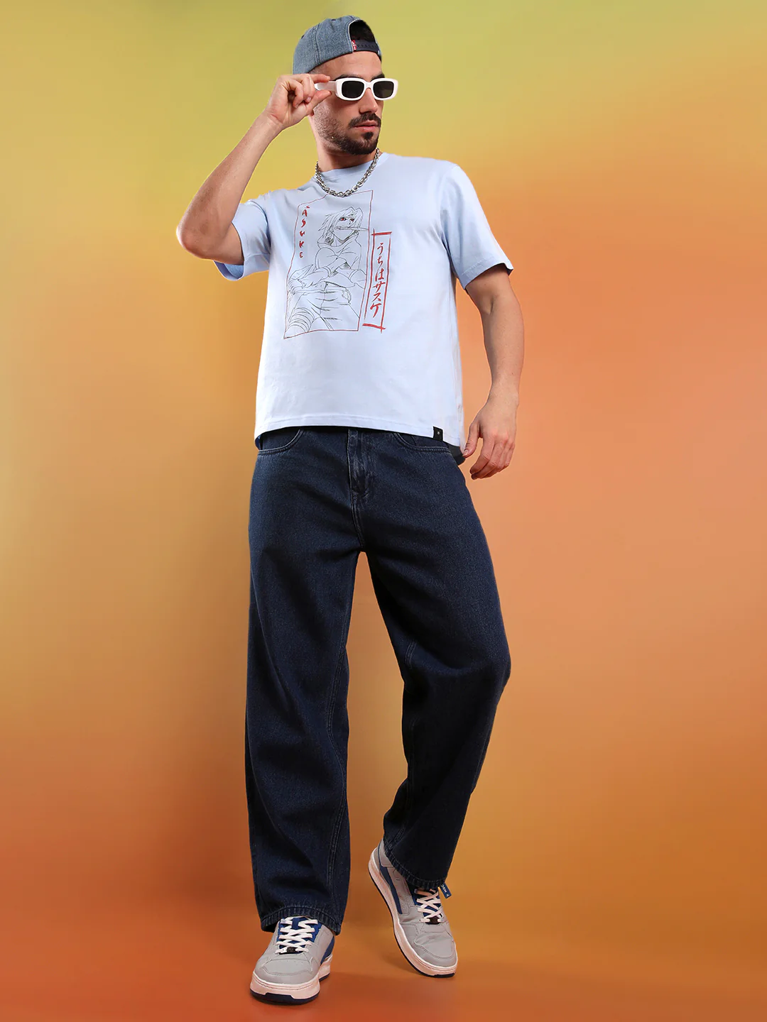 Sasuke Uchiha Blue Naruto T-Shirt - Image 2