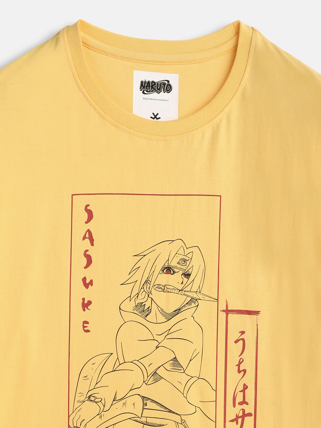 Sasuke Uchiha Yellow Naruto T-Shirt - Image 3