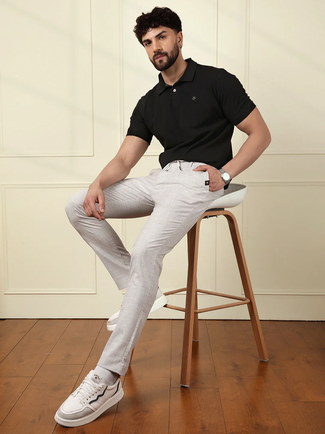 Sharp Solid Polo T-Shirt - Image 2