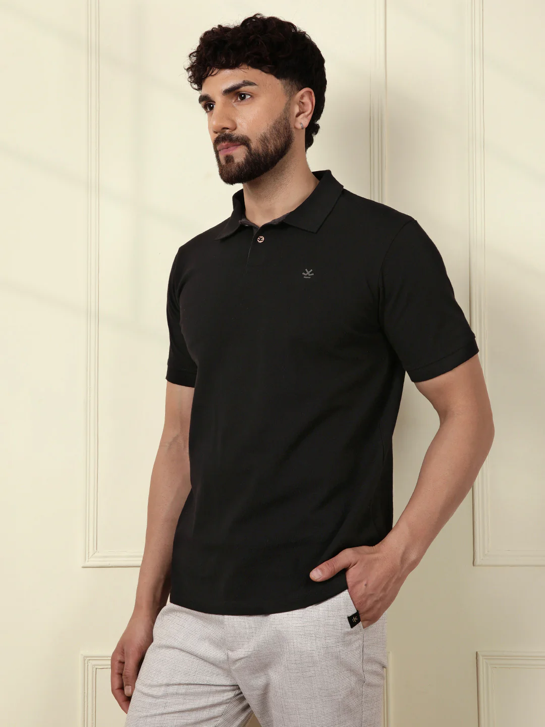 Sharp Solid Polo T-Shirt - Image 4